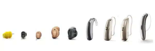 Phonak Hearing Aid Styles lineup