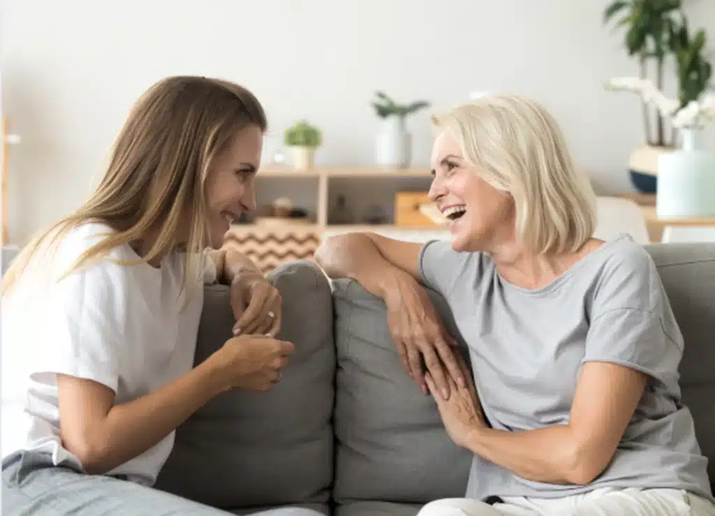 Women chatting-Hearing Aids- A Gift That Goes Beyond Hearing